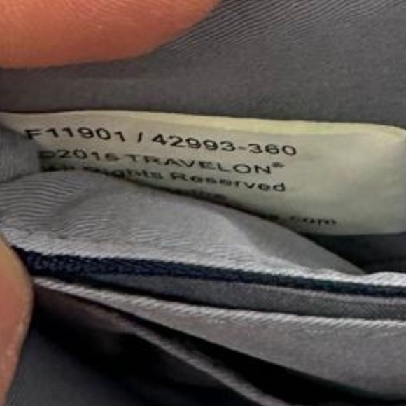 Travelon Zip Around Navy Blue Wallet Wristlet 4x6.5” Coin Section on Outside EUC - Picture 9 of 9